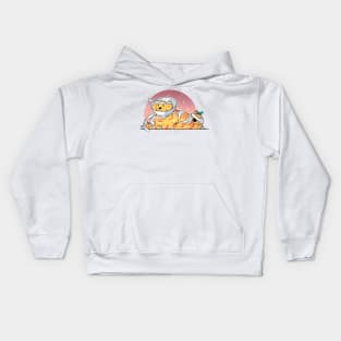 Golden retriever - Paper mummy Kids Hoodie